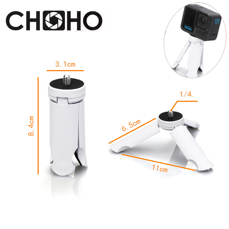 Phone Accessories Video - ขาตั้งกล้องขนาดเล็กแบบพับได้ ขาตั้งไฟแบบตั้งโต๊ะ วัสดุ ABS ที่ยึดโทรศัพท์มือถือ ไม้เซลฟี่สำหรับถ่ายวิดีโอ