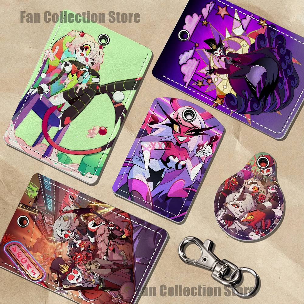 Airtag Holder Case - พวงกุญแจการ์ตูน H-Helluva B-Boss สำหรับใส่ AirTag บัตรธนาคาร