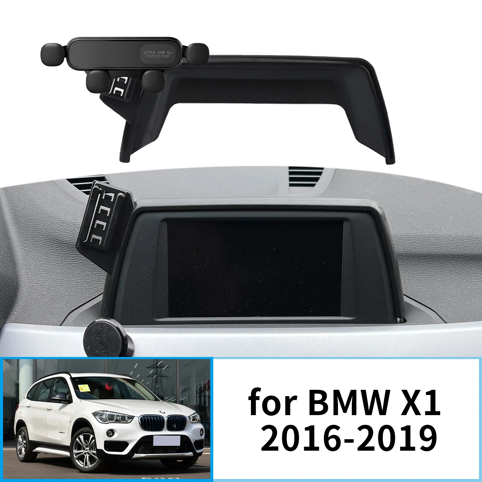 X1 Phone Accessories - ผู้ถือโทรศัพท์มือถือรถยนต์สําหรับ BMW X1 2016 ~ 2019