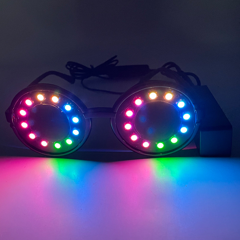 Phone Accessories App - แว่นตาเรืองแสงแอปพลิเคชั่นบลูทูธ LED แว่นตาชาร์จด้วย USB อุปกรณ์เสริมสำหรับไนท์คลับแว่นกันแดดควบคุมโทรศัพท์มือถือ