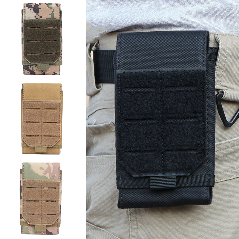 Phone Accessories Supplier - กระเป๋าใส่โทรศัพท์แบบ Molle สำหรับกิจกรรมกลางแจ้ง กระเป๋าคาดเอวแบบยุทธวิธี อุปกรณ์เสริมสำหรับการตั้งแคมป์ เดินป่า