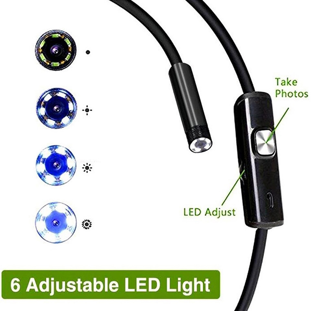Phone Accessories Types - กล้องEndoscopeสําหรับโทรศัพท์มือถือSoftwired USB Mini Endoscope 6 ไฟLED