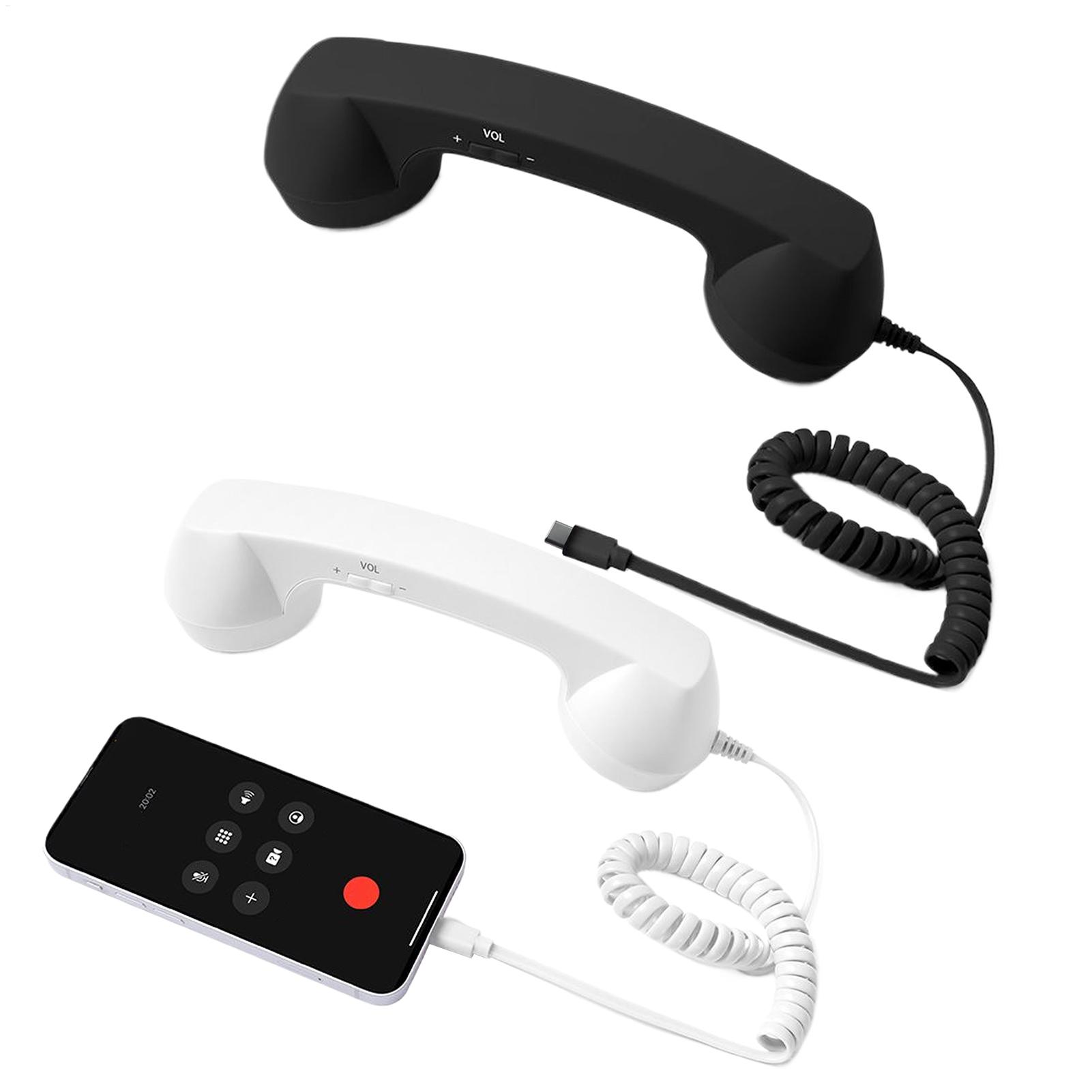 Phone Accessories Types - อะแดปเตอร์โทรศัพท์แบบ Type-C สำหรับโทรศัพท์บ้านแบบคลาสสิก พร้อมไมโครโฟน ใช้ได้ทั้งที่บ้าน ที่ทำงาน