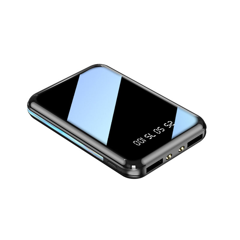 Power Bank Slim - 20000mAh Mini Power Bank Charger แบบพกพากระจกหน้าจอ