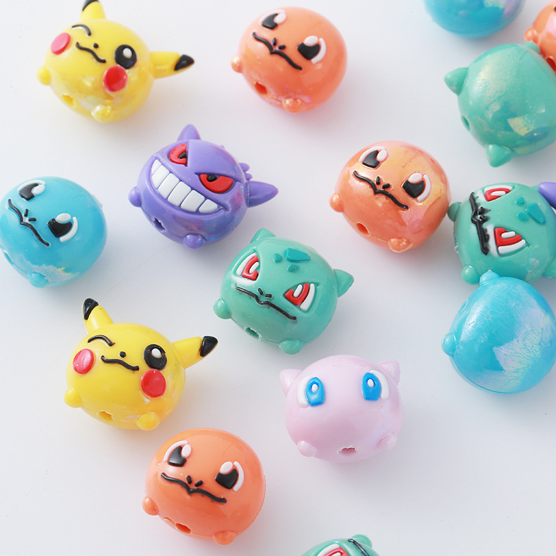 12 ชิ้น ลูกปัดโปเกมอน DIY สายค - Phone Accessories Supplier บทวิจารณ์และราคา