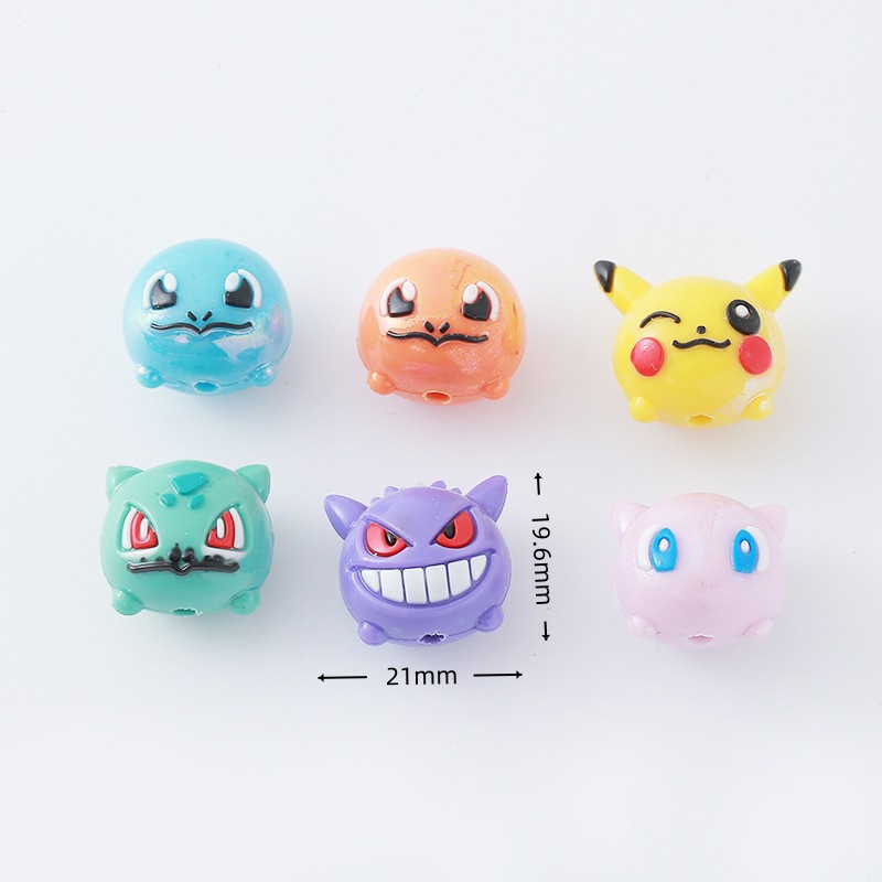 12 ชิ้น ลูกปัดโปเกมอน DIY สายค - Phone Accessories Supplier บทวิจารณ์และราคา