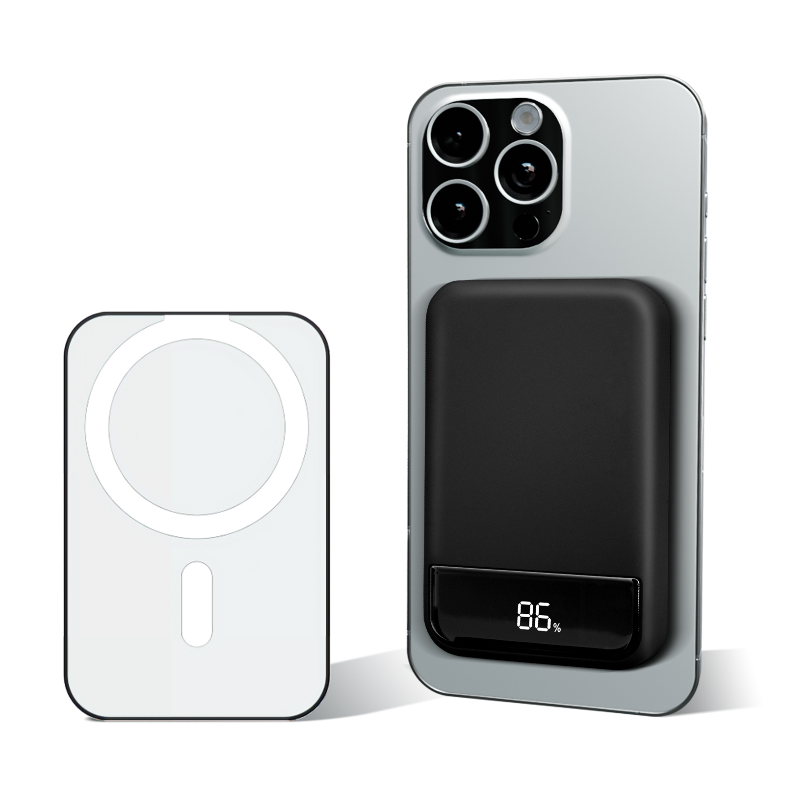 Magnetic Wireless Charger แบบพ - Power Bank Slim บทวิจารณ์และราคา