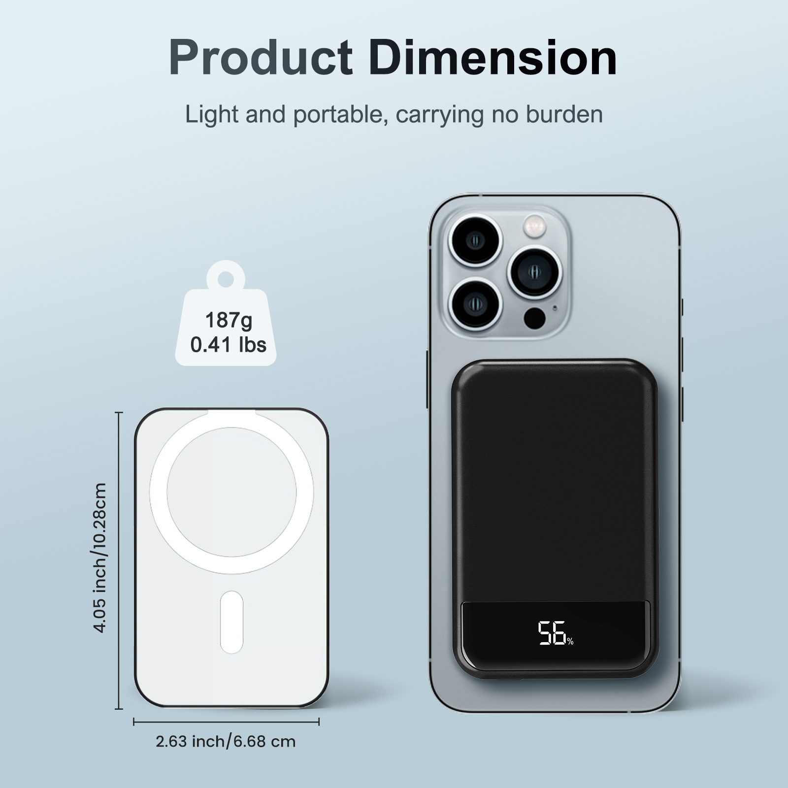 Magnetic Wireless Charger แบบพ - Power Bank Slim บทวิจารณ์และราคา