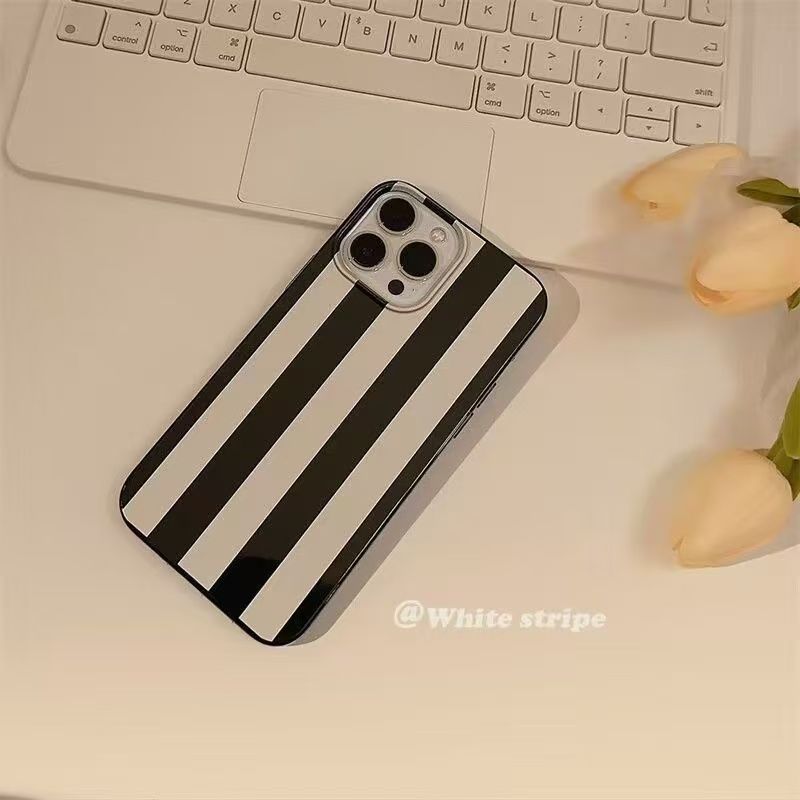 เคสโทรศัพท์ลายเส้นขาวดำ ดีไซน์ - Phone Accessories Kiosk บทวิจารณ์และราคา