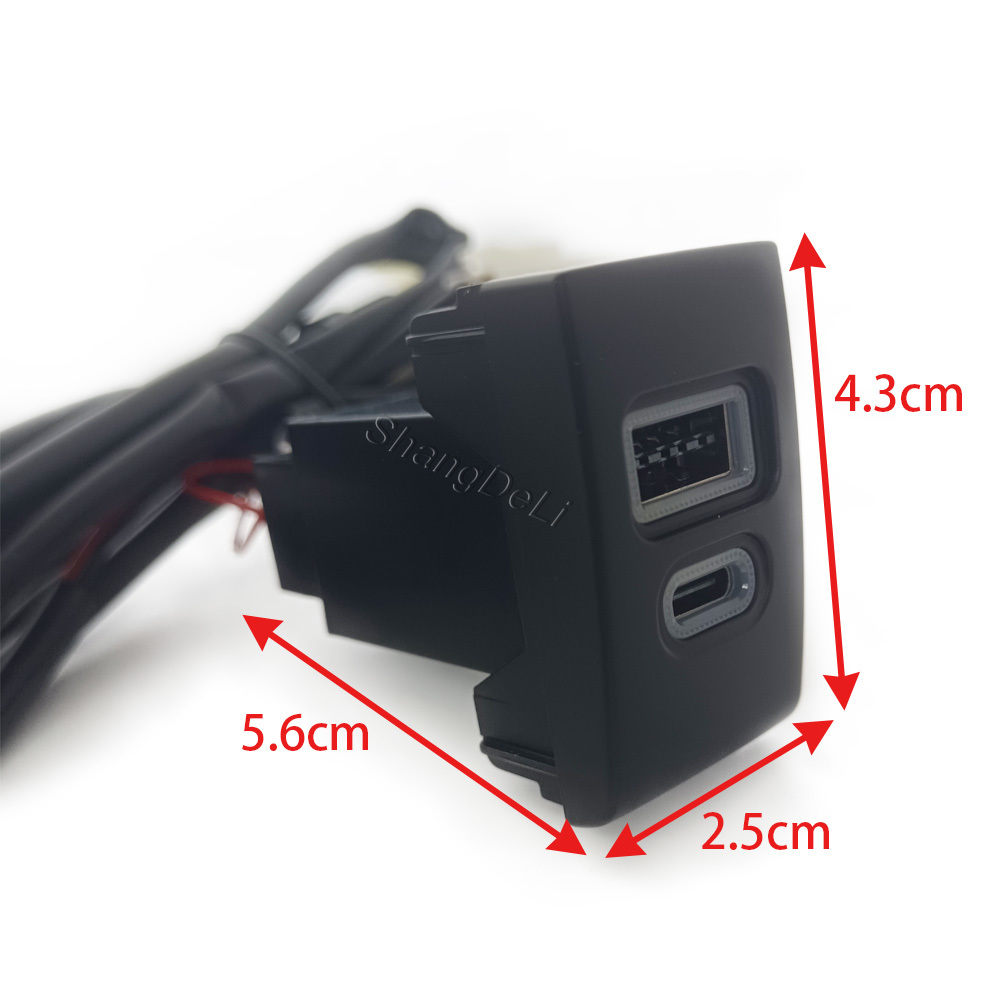 1PC ซ็อกเก็ตชาร์จในรถยนต์ QC3. - Phone Accessories Types บทวิจารณ์และราคา
