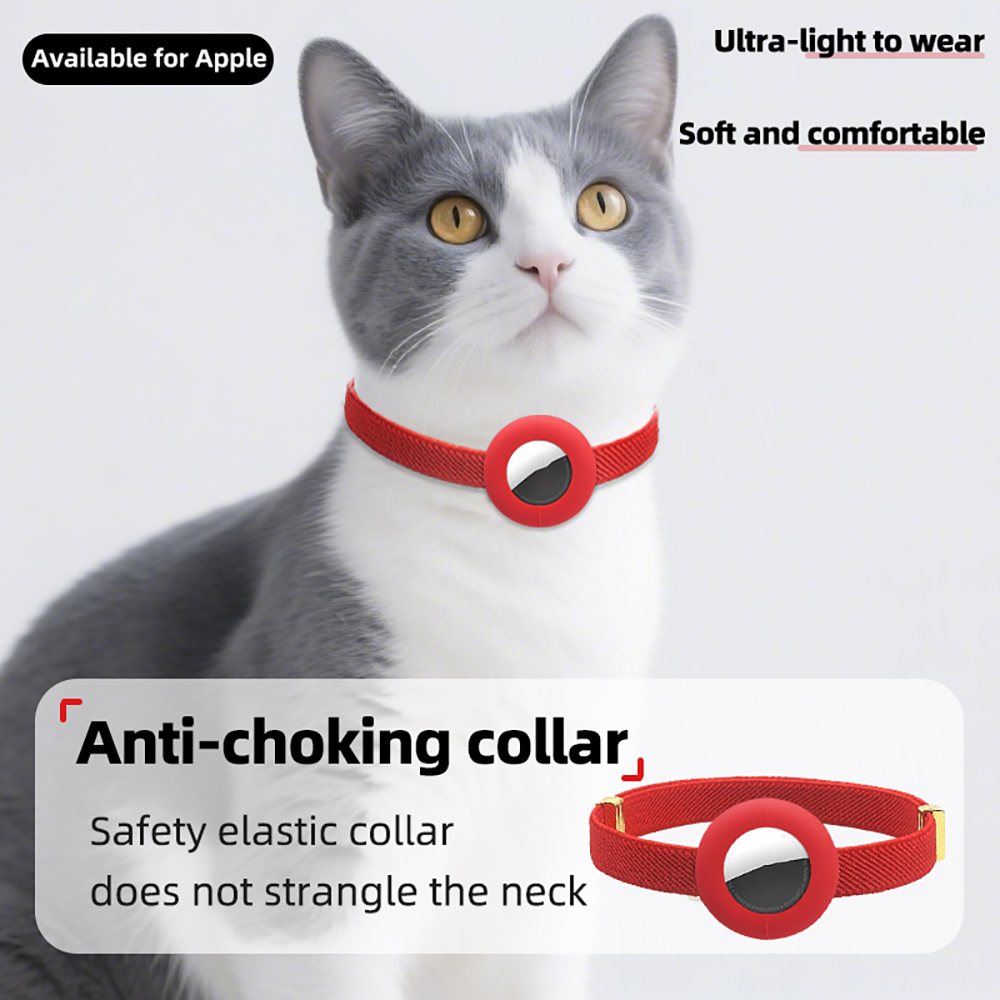 ปลอกคอแมวแบบยืดหยุ่นพร้อม GPS  - Airtag Holder Case บทวิจารณ์และราคา
