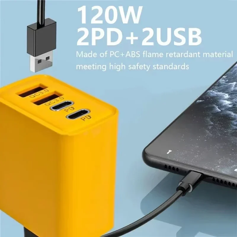 อะแดปเตอร์ชาร์จเร็ว 120W 4 พอร - Phone Accessories Supplier บทวิจารณ์และราคา