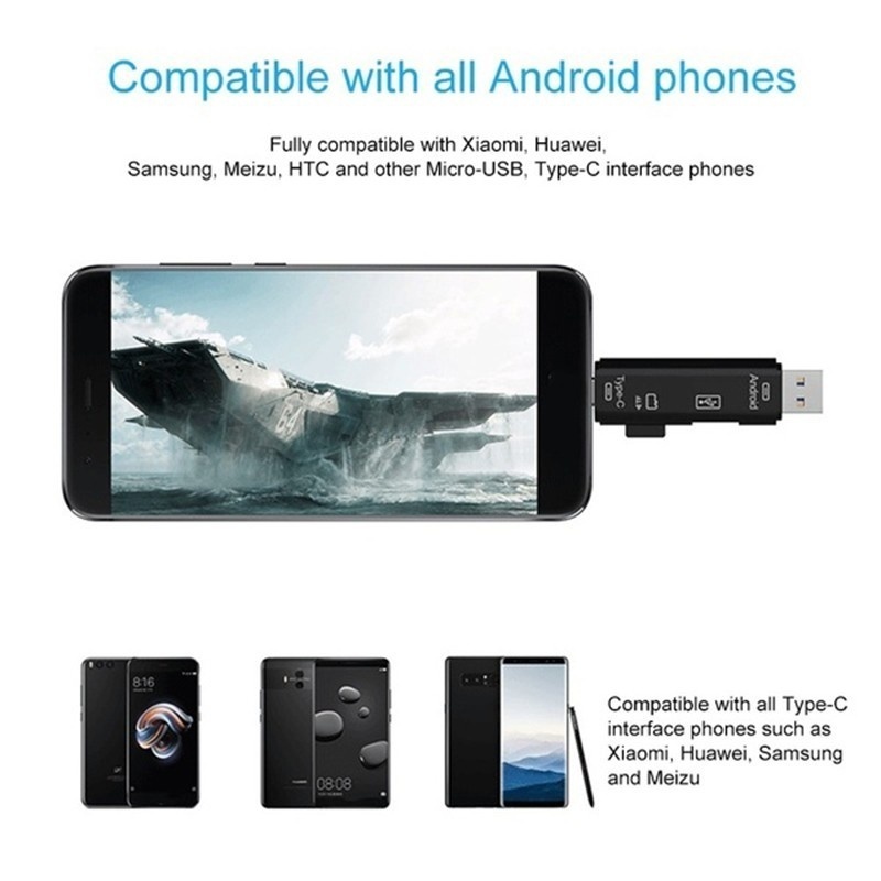 5 in 1 มัลติฟังก์ชั่น USB 2.0  - Phone Accessories Types บทวิจารณ์และราคา