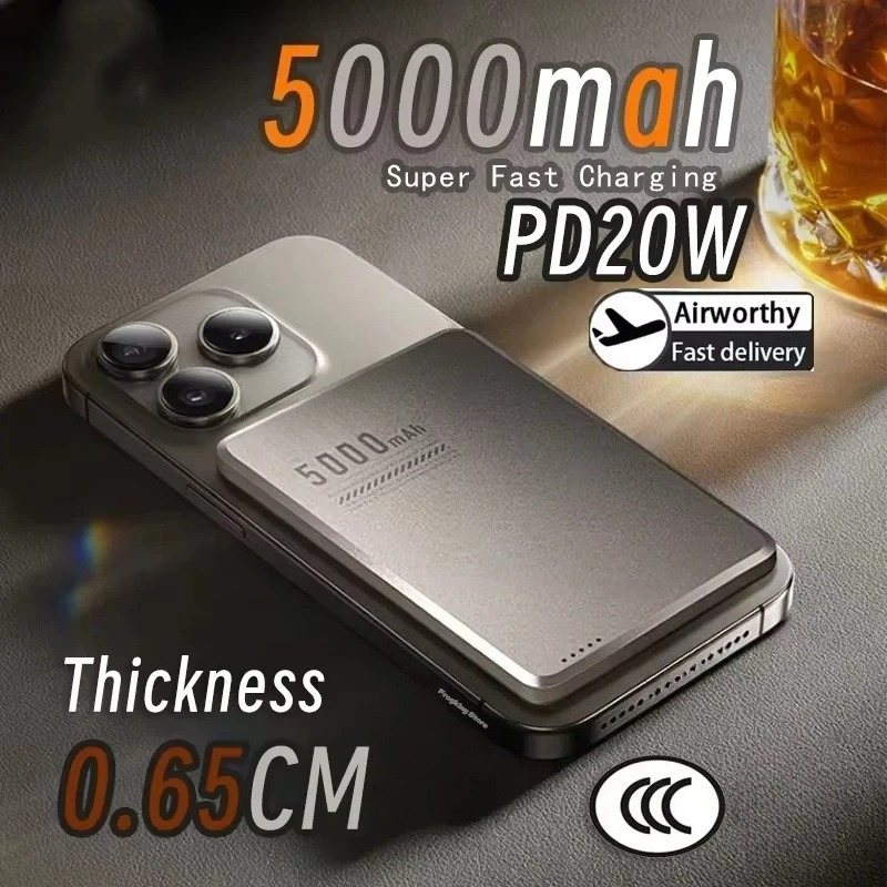 แบตเตอรี่สำรองแบบไร้สายขนาด 10 - Power Bank Slim บทวิจารณ์และราคา