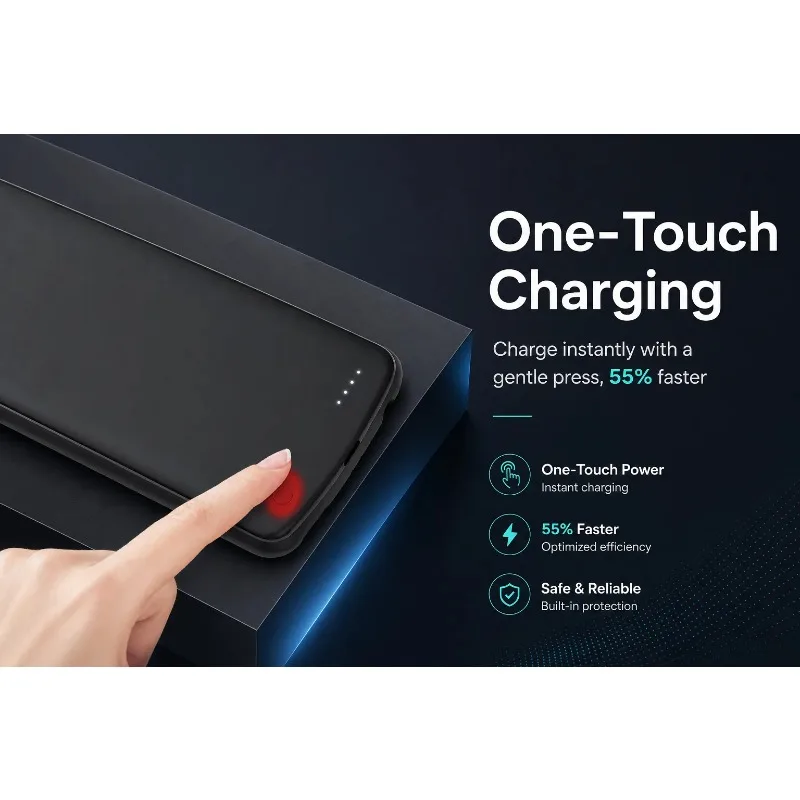 เคสแบตเตอรี่สำรองแบบพกพา 1000m - Power Bank Slim บทวิจารณ์และราคา
