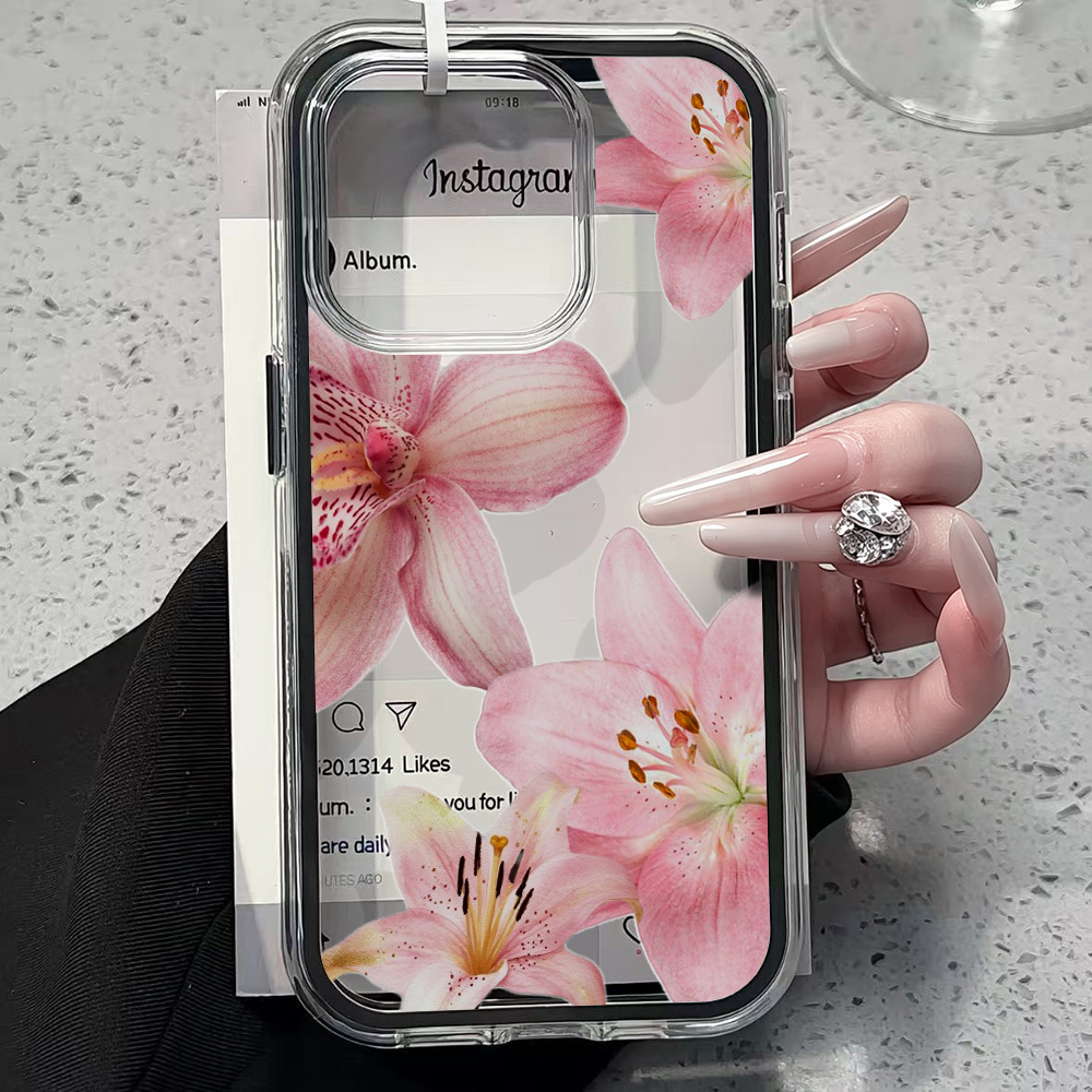 เคสโทรศัพท์ใสลายดอกลิลลี่สีชมพ - Phone Accessories Kiosk บทวิจารณ์และราคา