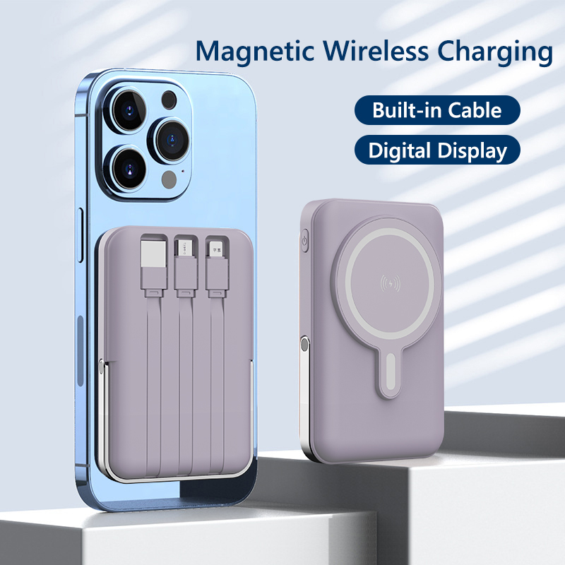 แบตเตอรี่สำรองไร้สายแบบแม่เหล็ - Power Bank Slim บทวิจารณ์และราคา