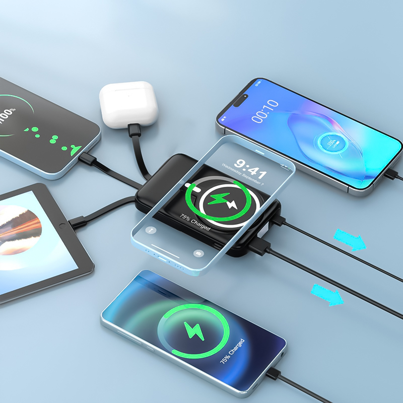 แบตเตอรี่สำรองไร้สายแบบแม่เหล็ - Power Bank Slim บทวิจารณ์และราคา