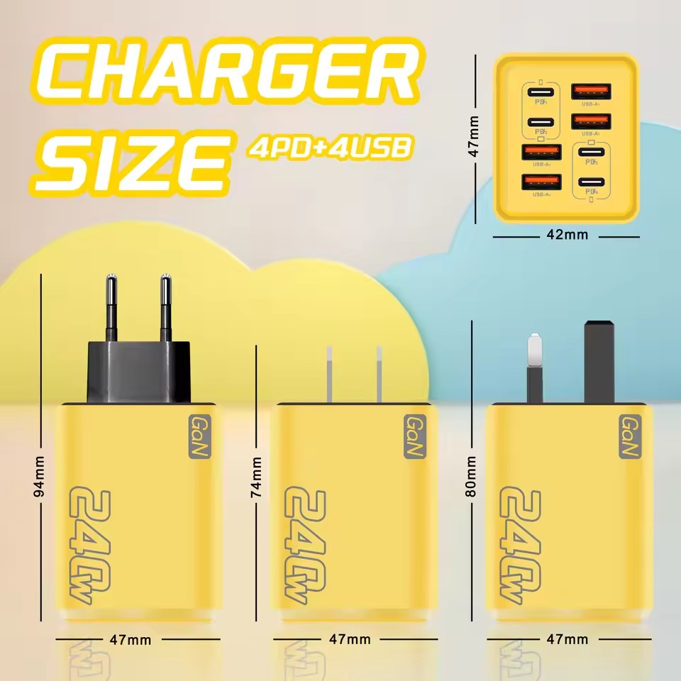 อะแดปเตอร์ชาร์จ GaN USB-C 8 in - Phone Accessories Supplier บทวิจารณ์และราคา