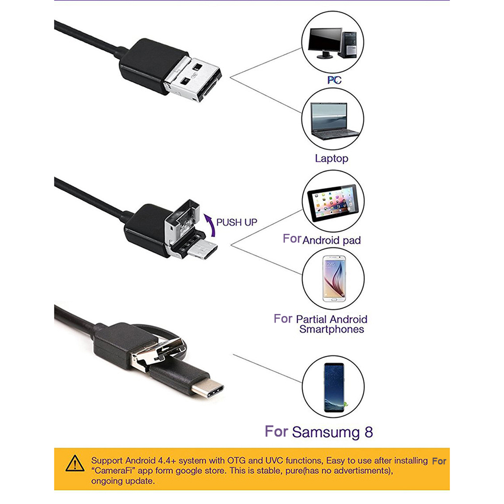 กล้องEndoscopeสําหรับโทรศัพท์ม - Phone Accessories Types บทวิจารณ์และราคา