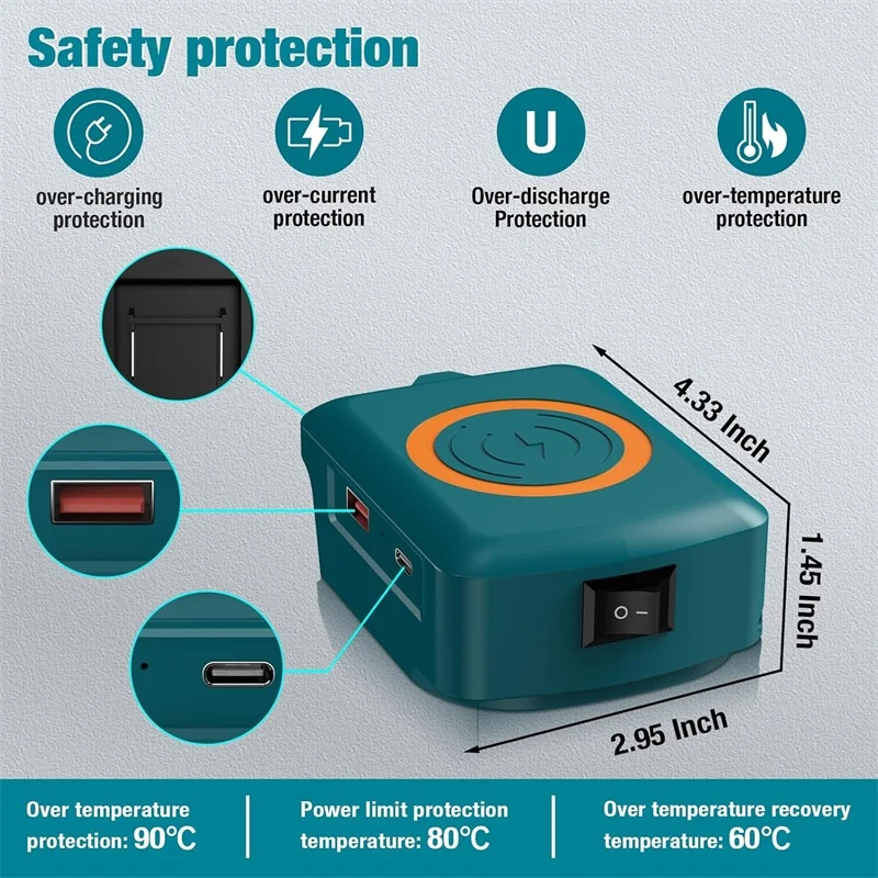 สําหรับ Makita 18V ไร้สายชาร์จ - Phone Accessories Types บทวิจารณ์และราคา