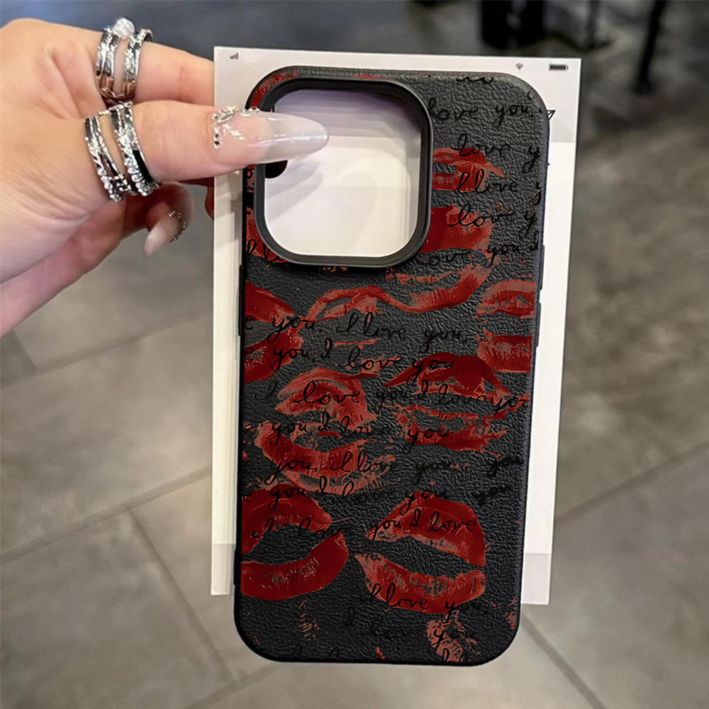 เคสโทรศัพท์หนังสีแดงสดใสสำหรับ - Phone Accessories Kiosk บทวิจารณ์และราคา