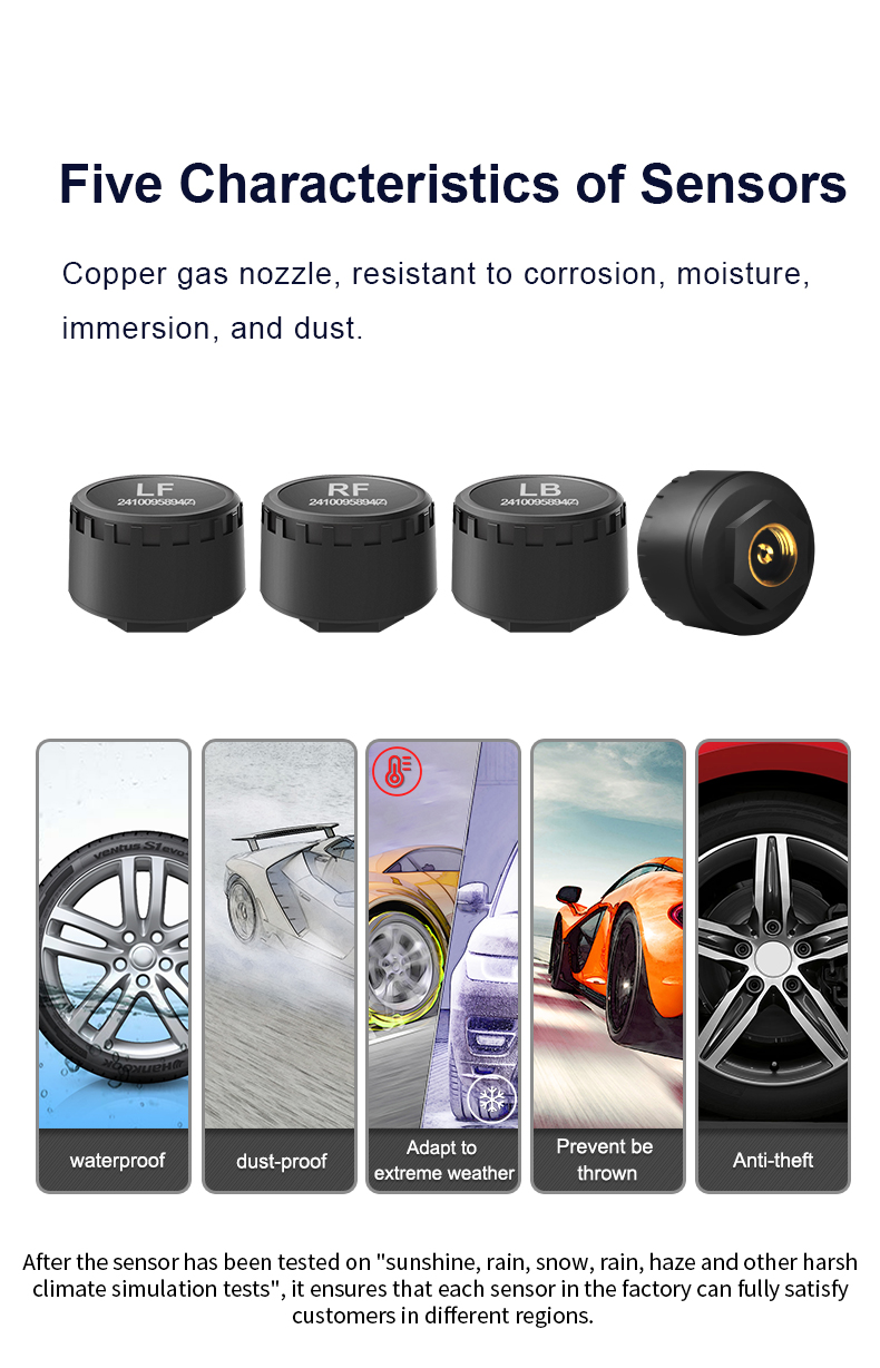 รถ TPMS 4 เซ็นเซอร์บลูทูธระบบต - Phone Accessories App บทวิจารณ์และราคา