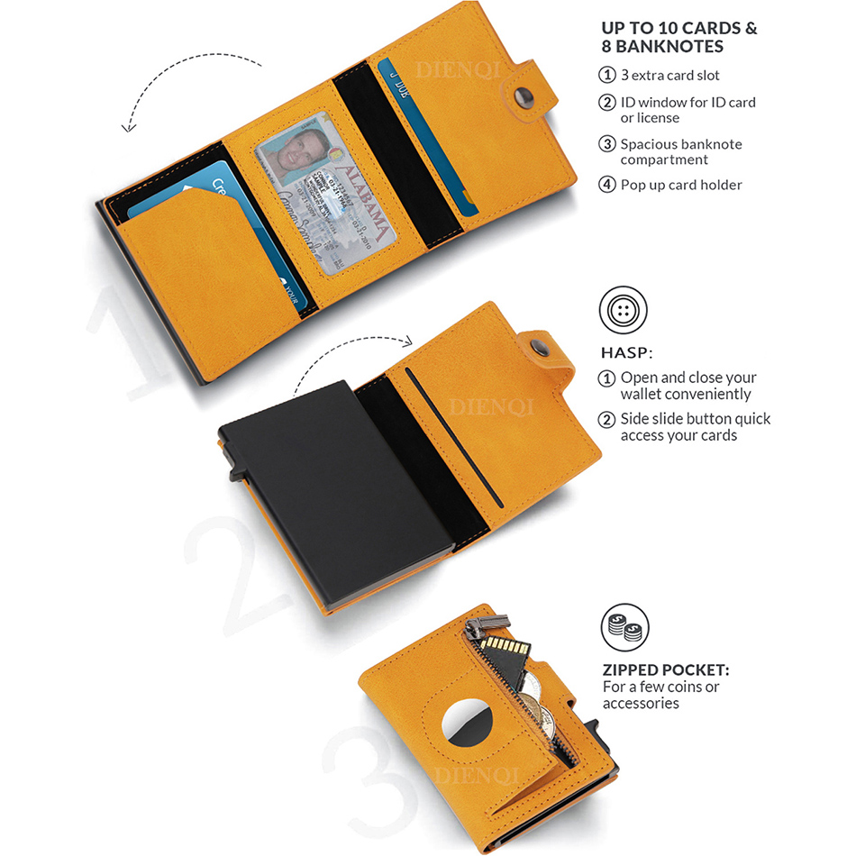 Airtag กระเป๋าสตางค์ Rfid บัตร - Airtag Holder Case บทวิจารณ์และราคา